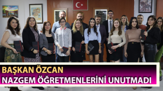 Başkan Özcan NAZGEM öğretmenlerini unutmadı