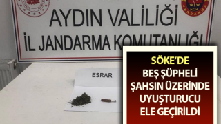 Beş şüpheli şahsın üzerinde uyuşturucu ele geçirildi