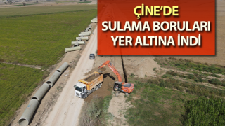 Çine’de sulama boruları yer altına indi