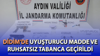 Didim'de 2 adet ruhsatsız tabanca ele geçirildi