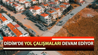 Didim’de yol çalışmaları devam ediyor