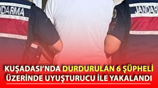 Durdurulan 6 şüpheli, üzerinde uyuşturucu ile yakalandı