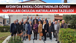 Emekli öğretmenler görev yaptıkları okulda hatıralarını tazeledi