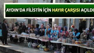 Filistin’e destek amacıyla hayır çarşısı açıldı