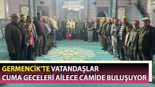 Germencik'te vatandaşlar camide buluşuyor