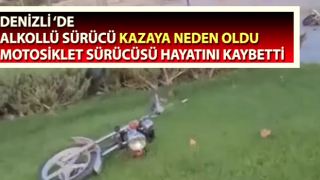 İki parçaya bölünen motosikletin sürücüsü hayatını kaybetti