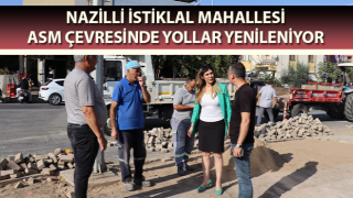 İstiklal Mahallesi ASM çevresinde yollar yenileniyor