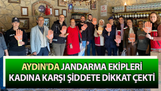 Jandarma ekipleri kadına karşı şiddete dikkat çekti