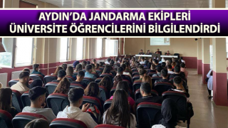 Jandarma üniversite öğrencilerini bilgilendirdi