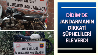 Jandarmanın dikkati şüphelileri ele verdi