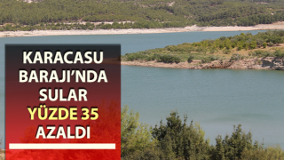 Karacasu Barajı’nda sular yüzde 35 azaldı