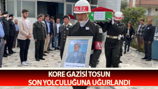 Kore Gazisi Tosun, son yolculuğuna uğurlandı