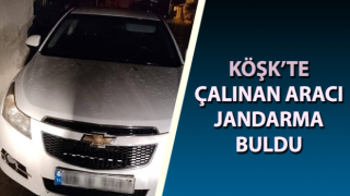 Köşk’te çalınan otomobil bulundu