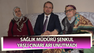 Müdür Şenkul, yaşlı çınarları unutmadı