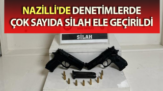 Nazilli'de çok sayıda silah ele geçirildi