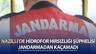 Nazilli’de hırsızlık şüphelisi jandarmadan kaçamadı