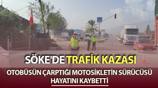 Söke'de trafik kazası : 1 ölü