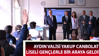 Vali Canbolat, liseli gençlerle bir araya geldi