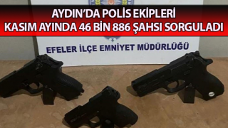 Aydın’da 46 bin 886 şahıs sorgulandı