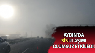 Aydın’da ulaşıma sis engeli