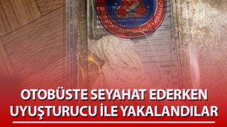 Aydın'da yolcu otobüsünde uyuşturucu yakalandı