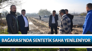 Bağarası’nda sentetik saha yenileniyor