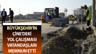 Çine'de yol çalışması devam ediyor