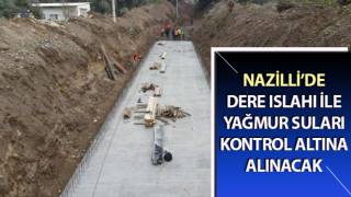 Dere ıslahı ile yağmur suları kontrol altına alınacak