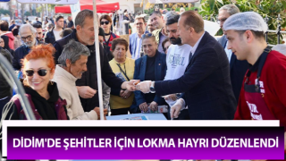 Didim'de şehitler için lokma hayrı düzenlendi