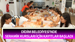 Didim’de seramik kursları için kayıtlar başladı