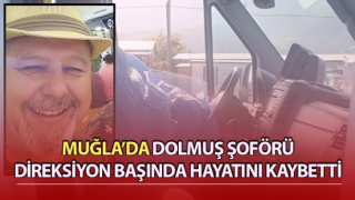 Dolmuş şoförü direksiyon başında hayatını kaybetti