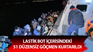 Kuşadası’nda 51 düzensiz göçmen kurtarıldı