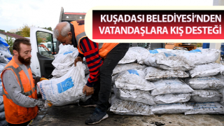 Kuşadası’nda kış desteği sürüyor