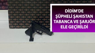 Şüpheli şahsın üzerinden tabanca ele geçirildi