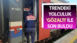 Trendeki yolculuk 'gözaltı' ile son buldu