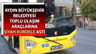 Aydın Büyükşehir Belediyesi şehitler için siyah kurdele astı