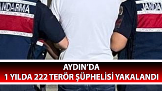 Aydın'da 2023 yılında 222 terör şüphelisi yakalandı