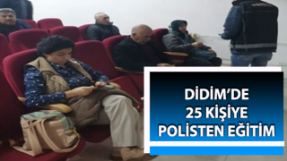 Aydın’da 25 kişiye polisten eğitim