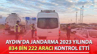 Aydın’da 834 bin 222 aracın kontrolü yapıldı