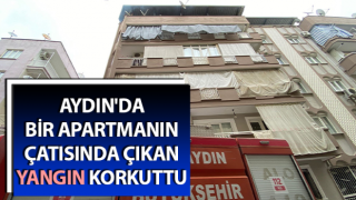 Aydın'da çatı yangını korkuttu