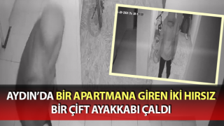 Aydın’da iki hırsız, bir çift ayakkabı çaldı