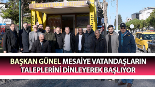 Başkan Günel mesaiye vatandaşların taleplerini dinleyerek başlıyor