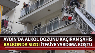 Buz gibi havada balkon da uyudu kaldı