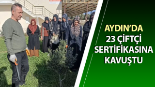 Didim’de 23 çiftçi sertifikasına kavuştu