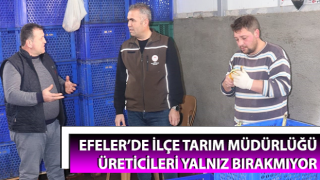 İlçe Tarım Müdürlüğü, üreticileri yalnız bırakmıyor