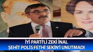 İYİ Parti'li İnal, Şehit polis Fethi Sekin'i unutmadı