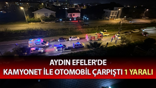 Kamyonet ile otomobil çarpıştı: 1 yaralı