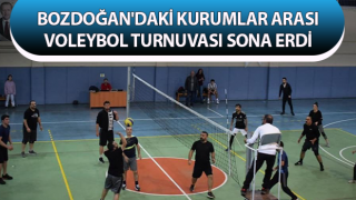 Kurumlar arası voleybol turnuvası sona erdi