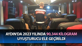 Aydın’da 1 yılda 90 kilo uyuşturucu yakalandı