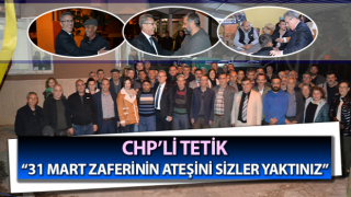 CHP’li Tetik’e Sailer ve Bağcıllı’dan coşkulu karşılama